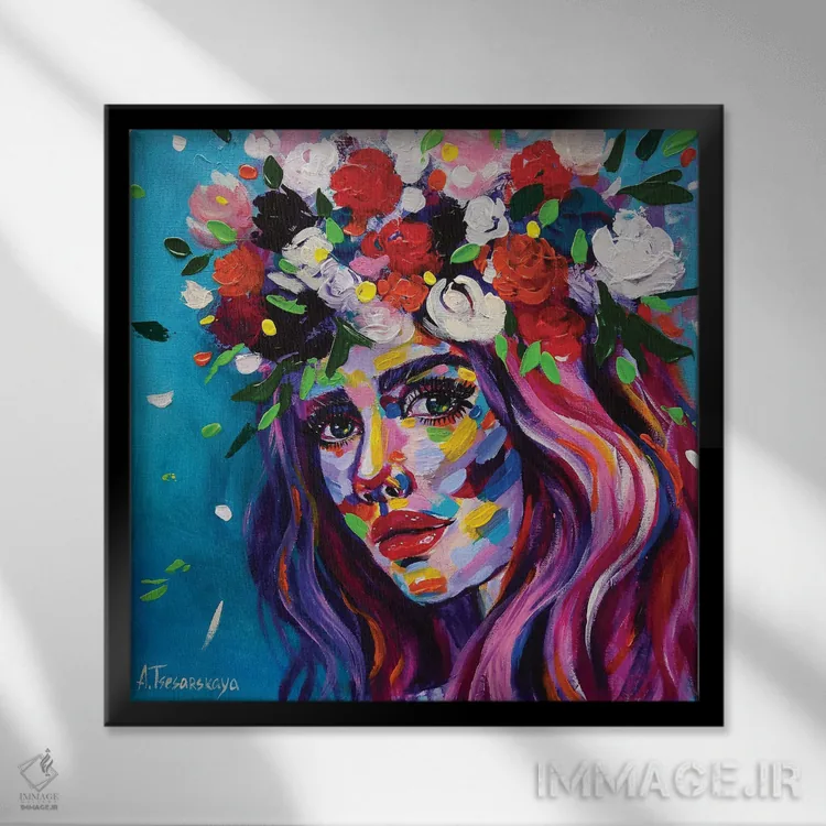 تابلو فرکانس اثر آلیاکساندرا تسسارسکایا - نمای قابدار مشکی