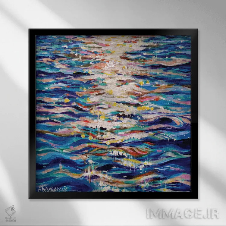 تابلو درخشش اثر آلیاکساندرا تسسارسکایا - نمای قابدار مشکی