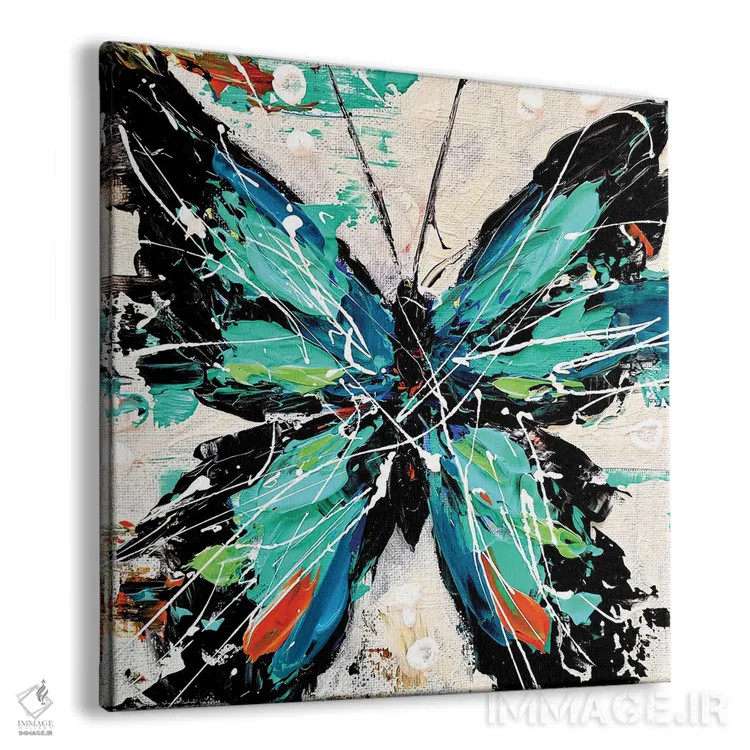 تابلو زندگی پروانه ۵ اثر آلیاکساندرا تسسارسکایا - نمای پرسپکتیو محصول