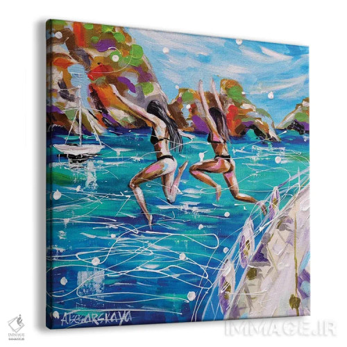 تابلو تابستان در بورا بورا اثر آلیاکساندرا تسسارسکایا - نمای پرسپکتیو محصول