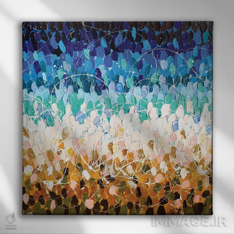 تابلو رویاهای شیرین تابستان اثر آلیاکساندرا تسسارسکایا - نمای روبهرو روی دیوار