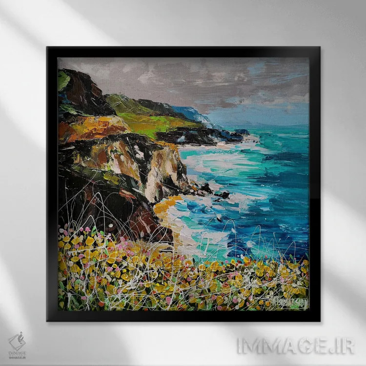 تابلو پیش از باران اثر آلیاکساندرا تسسارسکایا - نمای قابدار مشکی