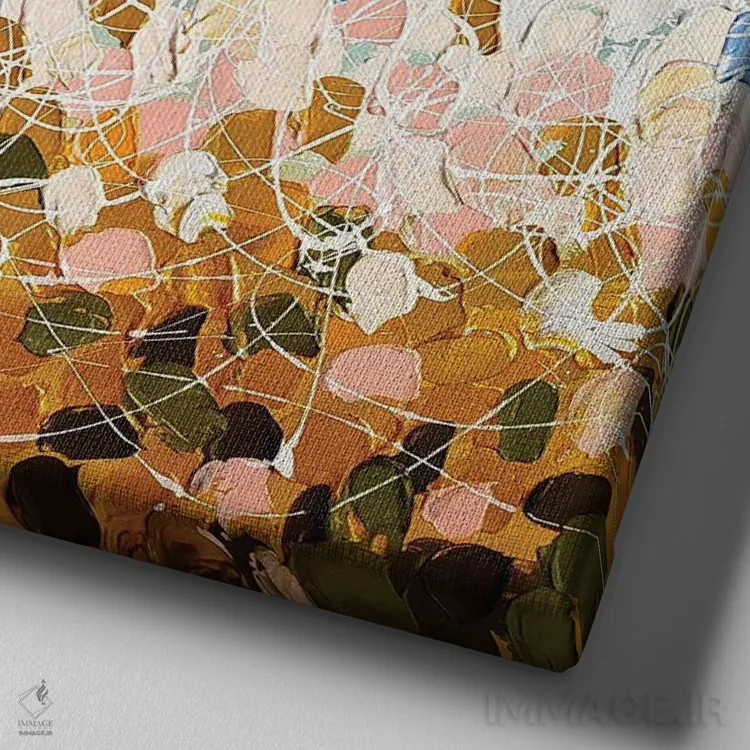 تابلو رویاهای شیرین تابستان اثر آلیاکساندرا تسسارسکایا - نمای نزدیک بافت بوم