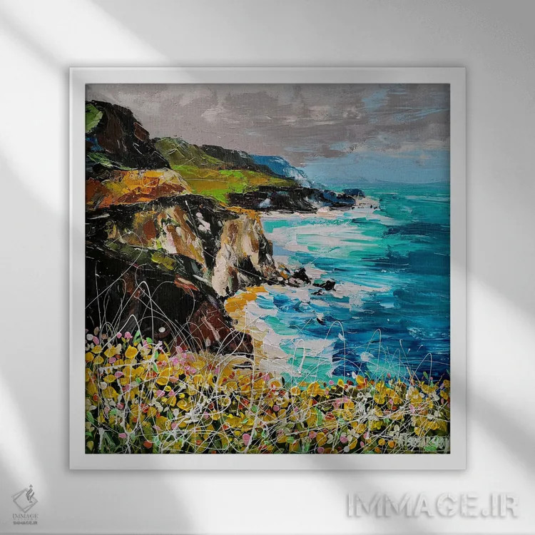 تابلو پیش از باران اثر آلیاکساندرا تسسارسکایا - نمای قابدار سفید