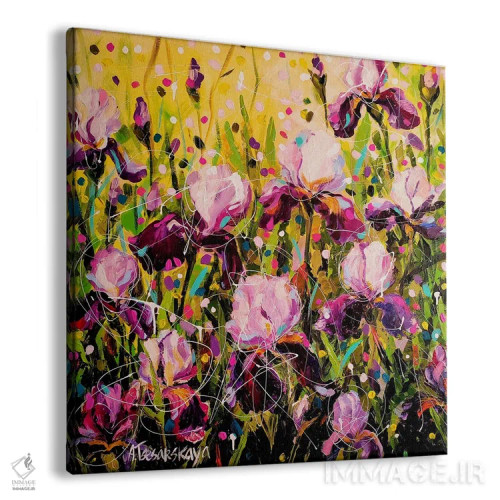 تابلو مزرعهٔ زنبق اثر آلیاکساندرا تسسارسکایا - نمای پرسپکتیو محصول