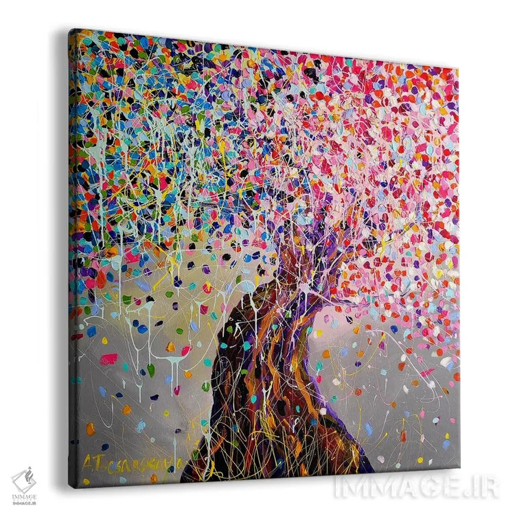 تابلو درخت زندگی اثر آلیاکساندرا تسسارسکایا - نمای پرسپکتیو محصول