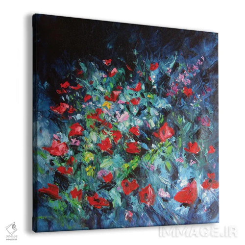 تابلو شقایقها در باغ اثر آنا بریجیتا کوواچ - نمای پرسپکتیو محصول