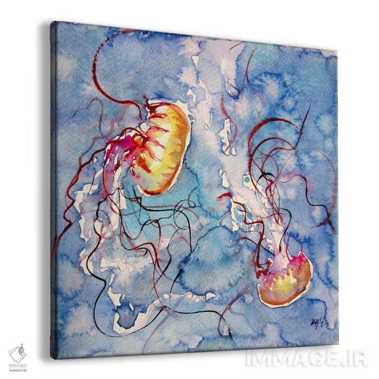 تابلو عروس دریایی اثر آنا بریجیتا کوواچ - نمای پرسپکتیو محصول