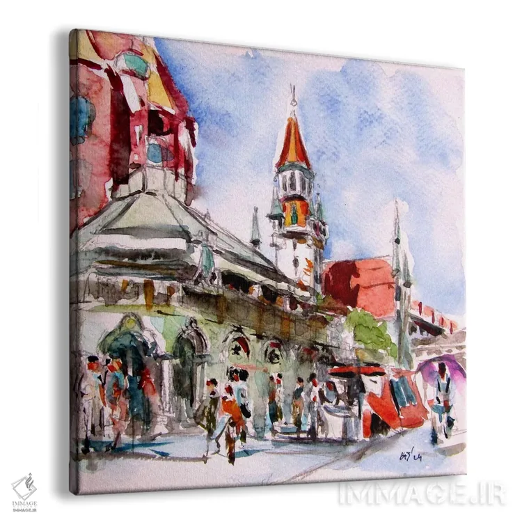 تابلو مونیخ ۲ (اروپا) اثر آنا بریجیتا کوواچ - نمای پرسپکتیو محصول