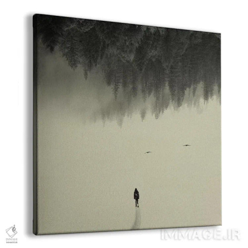 تابلو قدم زدن آرام اثر آندریاس لیه - نمای پرسپکتیو محصول