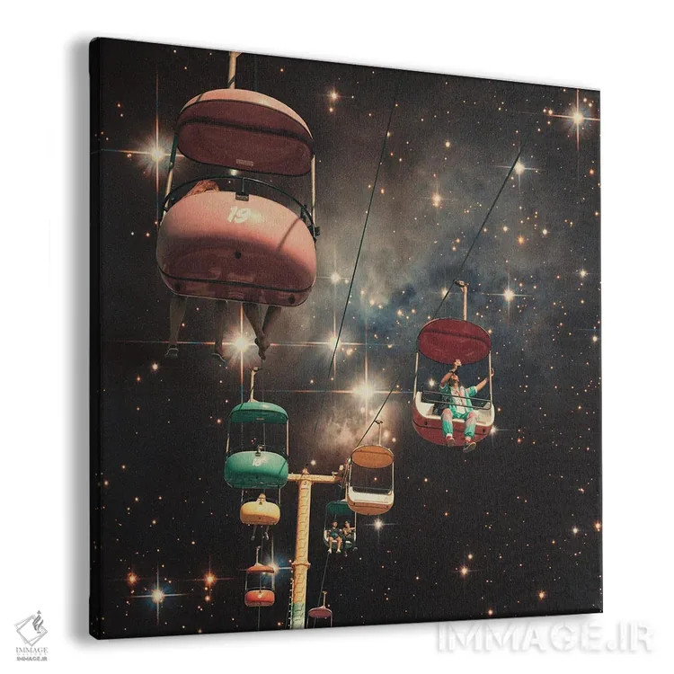 تابلو قایقهای گوندولا (ونیز) اثر آندریاس لیه - نمای پرسپکتیو محصول