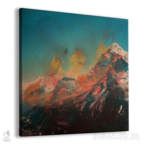 تابلو جریان آب کوهستانی اثر آندریاس لیه - نمای پرسپکتیو محصول