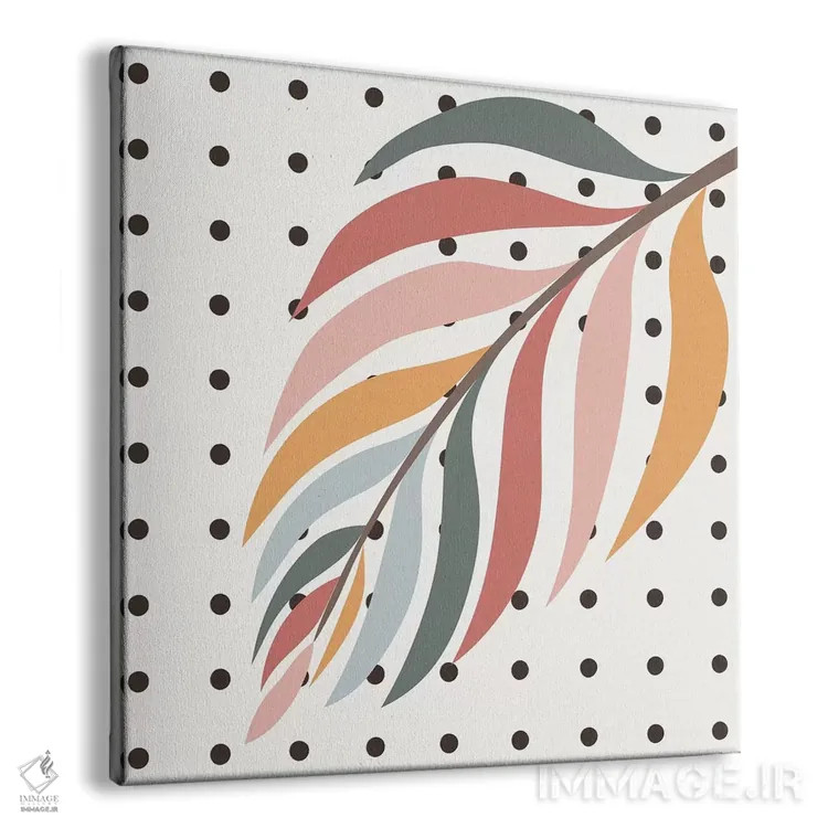 تابلو شاخه نخل رنگارنگ اثر آلیسا گالیتسینا - نمای پرسپکتیو محصول