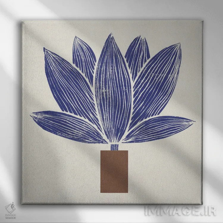 تابلو شکوفهٔ غولپیکر اثر آلیسا گالیتسینا - نمای روبهرو روی دیوار