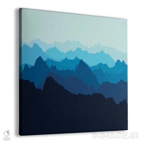 تابلو کوهها در مه آبی اثر آلیسا گالیتسینا - نمای پرسپکتیو محصول