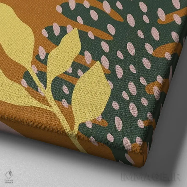 تابلو جادوی گلها II اثر آلیسا گالیتسینا - نمای نزدیک بافت بوم