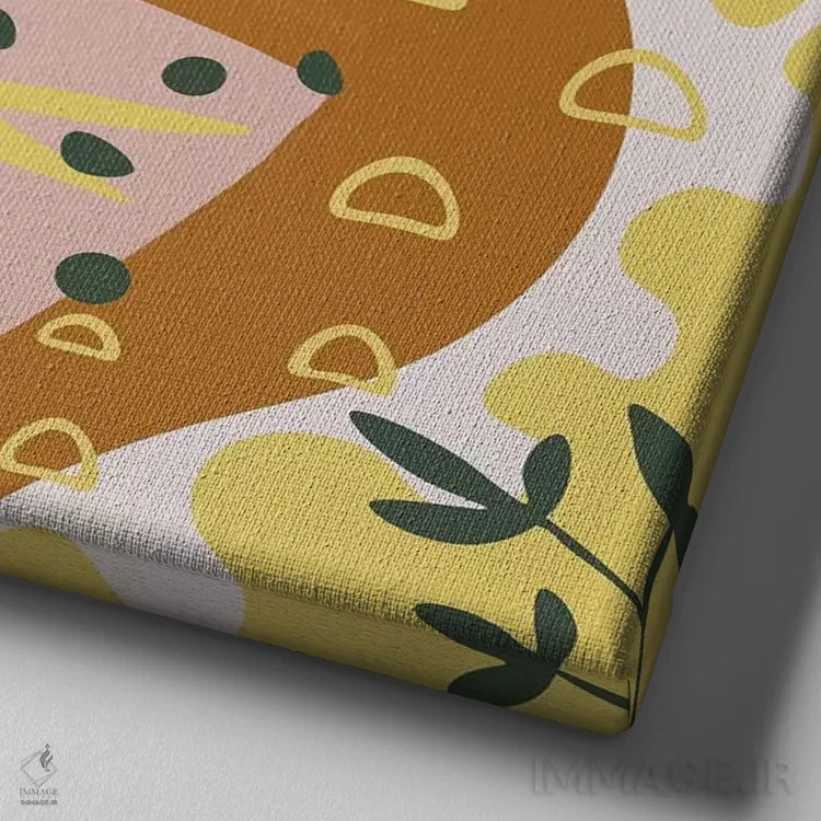 تابلو جادوی گلها III اثر آلیسا گالیتسینا - نمای نزدیک بافت بوم