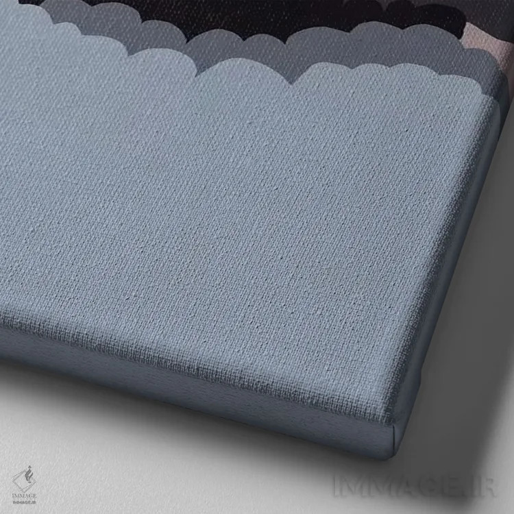 تابلو ابرهای غروب جادویی در آسمان اثر آلیسا گالیتسینا - نمای نزدیک بافت بوم