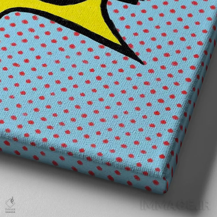 تابلو بنگ! اثر آلیسا گالیتسینا - نمای نزدیک بافت بوم