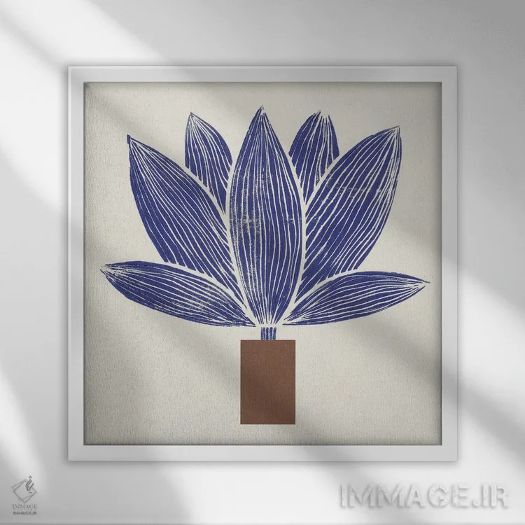 تابلو شکوفهٔ غولپیکر اثر آلیسا گالیتسینا - نمای قابدار سفید