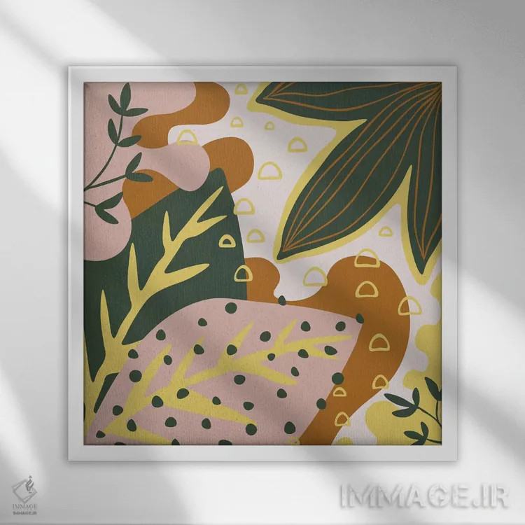 تابلو جادوی گلها III اثر آلیسا گالیتسینا - نمای قابدار سفید