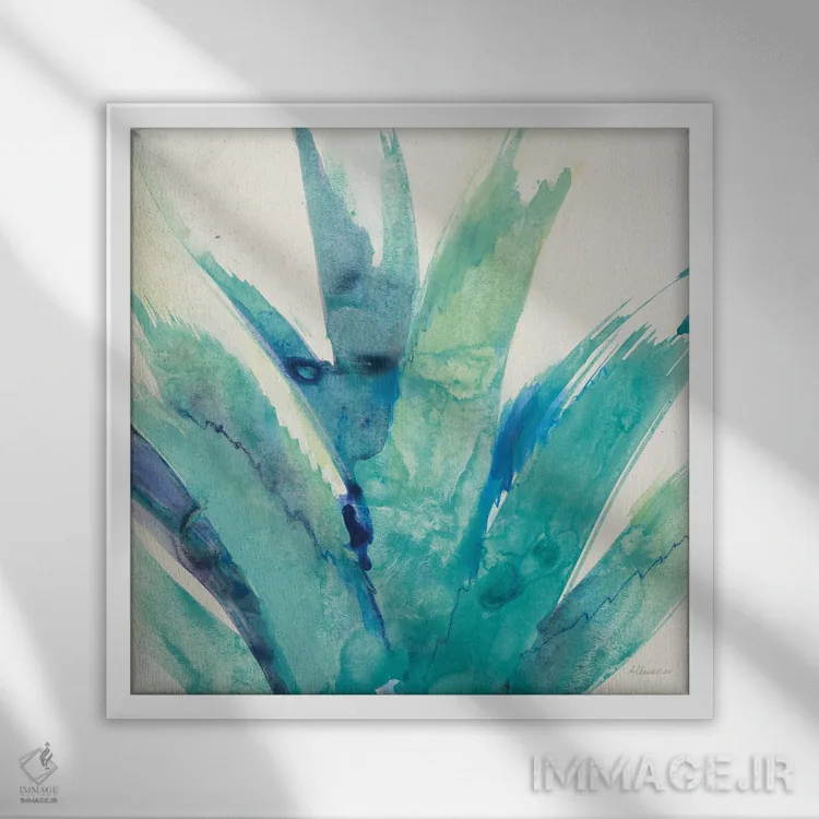 تابلو آلوئهورا خنک اثر آلبنا خریستوا - نمای قابدار سفید