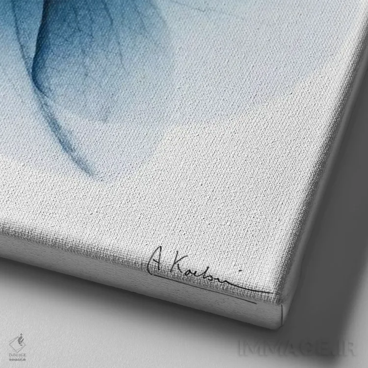 تابلو ارکیده یخی ۱ اثر آلبرت کوئتسیِر - نمای نزدیک بافت بوم