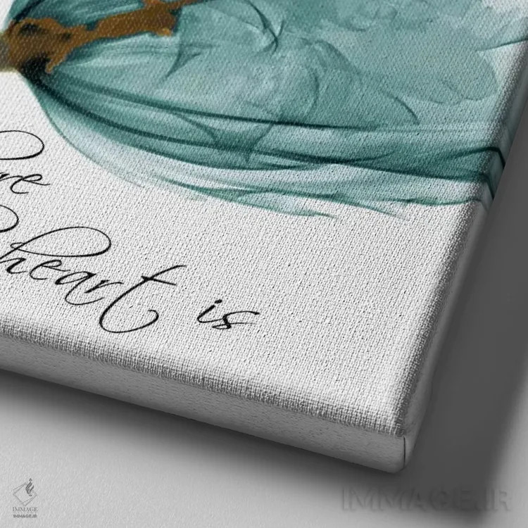 تابلو خانهٔ لالهها اثر آلبرت کوئتسیِر - نمای نزدیک بافت بوم