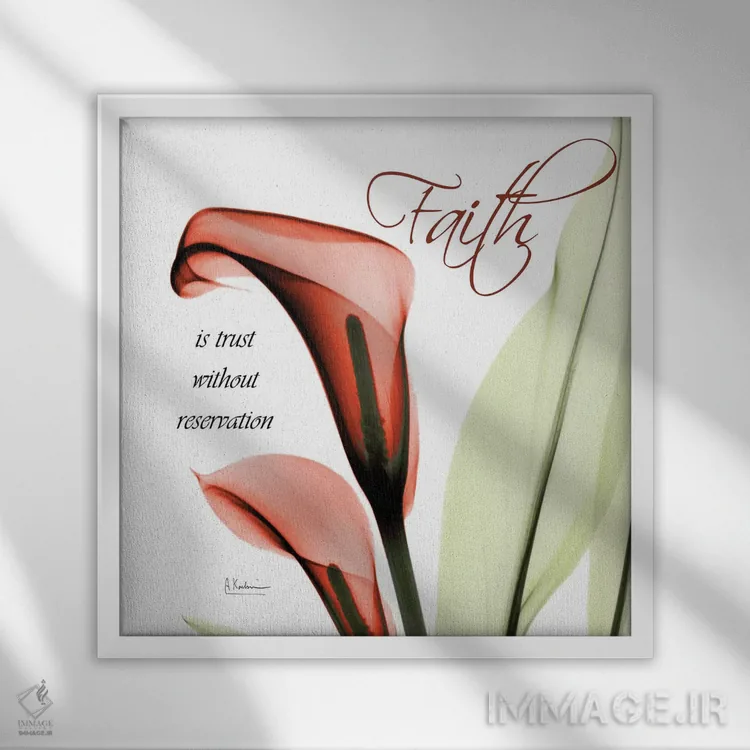 تابلو ایمان کالاس اثر آلبرت کوئتسیِر - نمای قابدار سفید