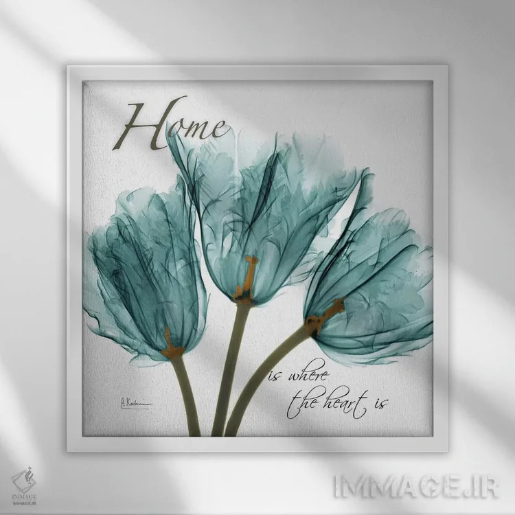 تابلو خانهٔ لالهها اثر آلبرت کوئتسیِر - نمای قابدار سفید