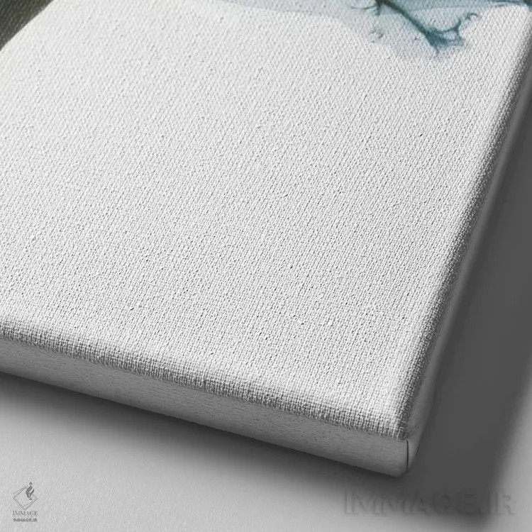 تابلو ارکیدهٔ آبی اثر آلبرت کوئتسیِر - نمای نزدیک بافت بوم