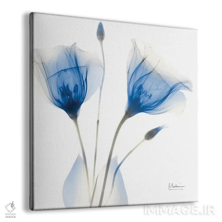 تابلو برداشت نیلی تیره II اثر آلبرت کوئتسیِر - نمای پرسپکتیو محصول