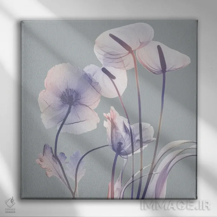 تابلو گیاهان کاملاً ترکیبشده II اثر آلبرت کوئتسیِر - نمای روبهرو روی دیوار