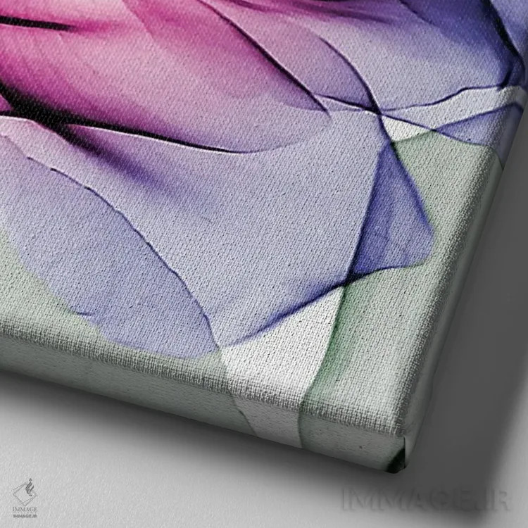 تابلو رز لِنی II اثر آلبرت کوئتسیِر - نمای نزدیک بافت بوم