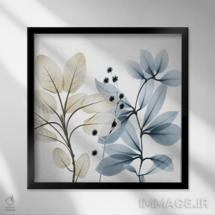 تابلو متضادهای خورشیدی I اثر آلبرت کوئتسیِر - نمای قابدار مشکی