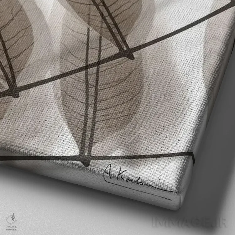 تابلو سرنوشت الهی II اثر آلبرت کوئتسیِر - نمای نزدیک بافت بوم