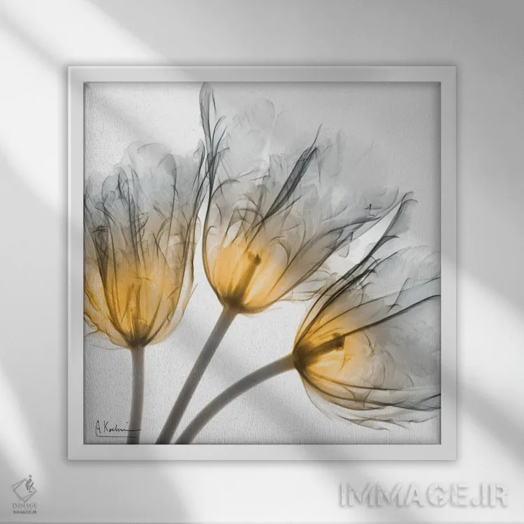 تابلو رشد انفجاری اثر آلبرت کوئتسیِر - نمای قابدار سفید