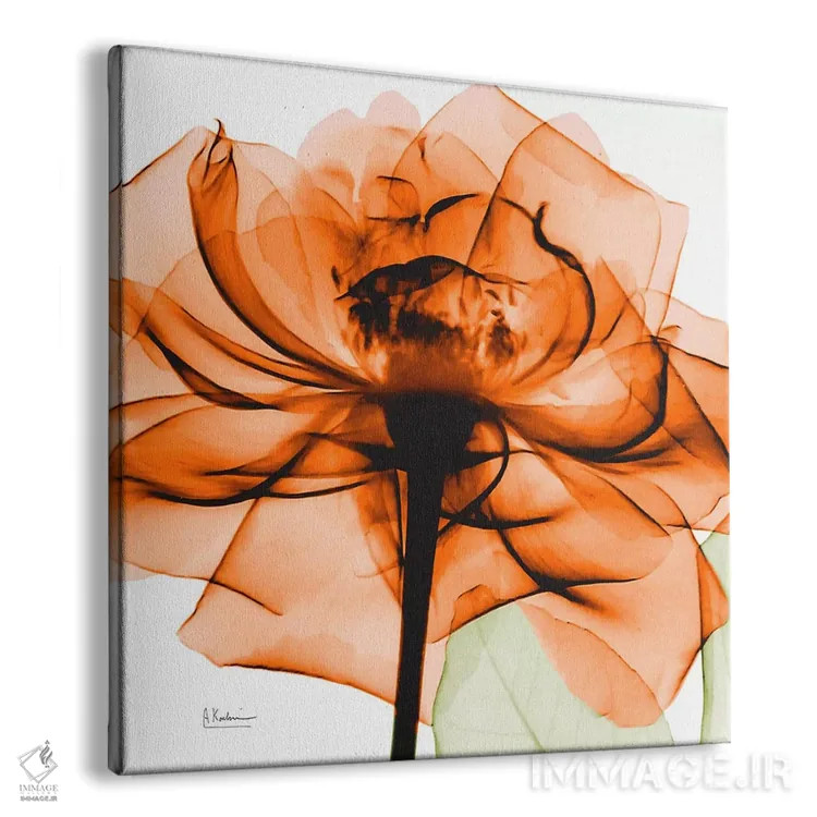 تابلو رز نارنجی اثر آلبرت کوئتسیِر - نمای پرسپکتیو محصول