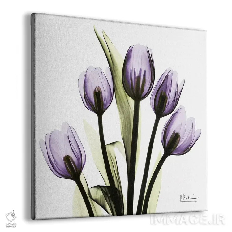 تابلو تصور لالهها اثر آلبرت کوئتسیِر - نمای پرسپکتیو محصول