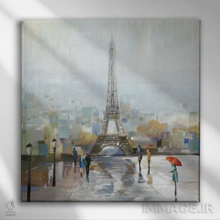 تابلو پاریس (فرانسه) اثر آلیسون پیرس - نمای روبهرو روی دیوار