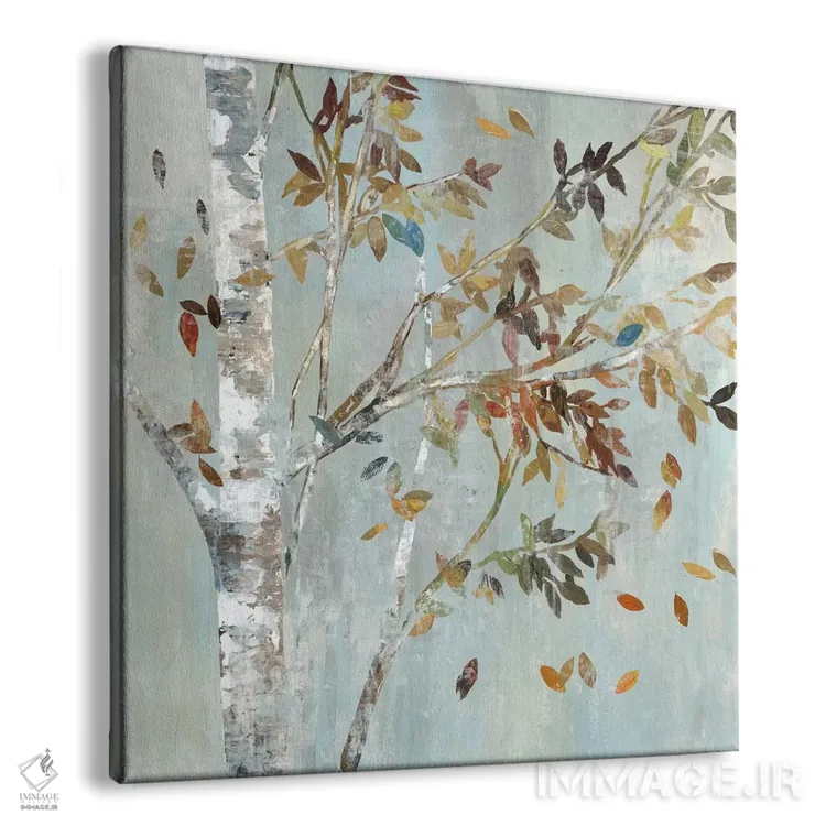 تابلو توس با برگها I اثر آلیسون پیرس - نمای پرسپکتیو محصول