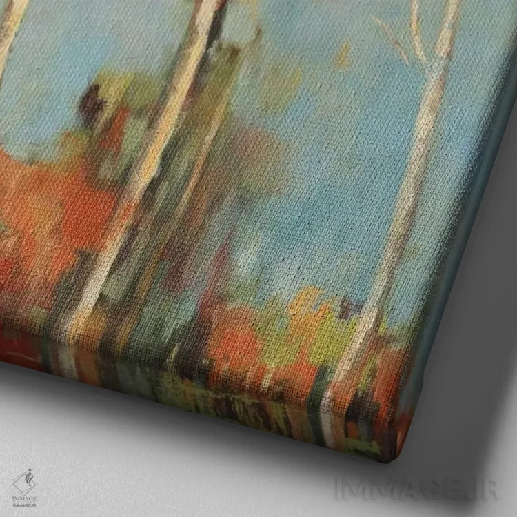 تابلو جلوتر II، مربع اثر آلیسون پیرس - نمای نزدیک بافت بوم