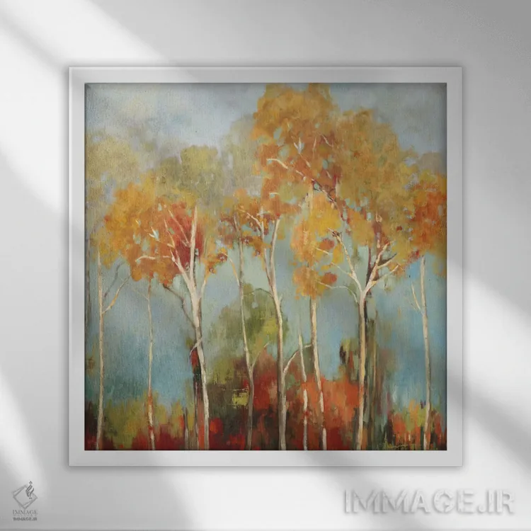 تابلو جلوتر II، مربع اثر آلیسون پیرس - نمای قابدار سفید