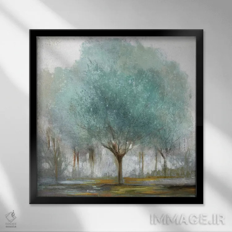 تابلو کنار درختان II اثر آلیسون پیرس - نمای قابدار مشکی