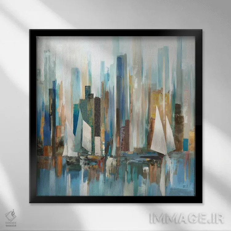 تابلو رجاتا I (مسابقه قایقرانی) اثر آلیسون پیرس - نمای قابدار مشکی