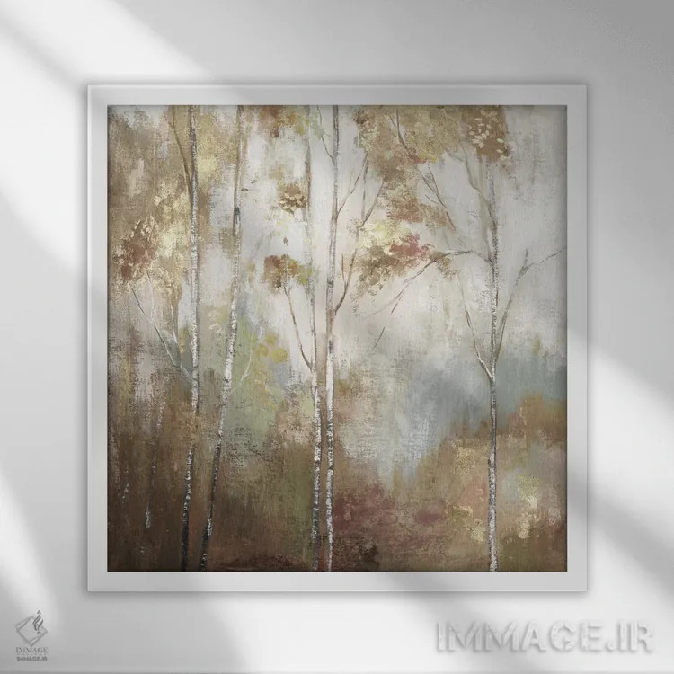 تابلو توس ظریف II اثر آلیسون پیرس - نمای قابدار سفید