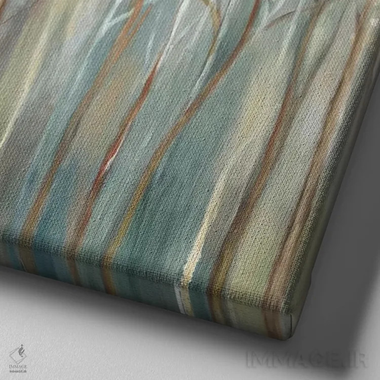 تابلو شهر نورانی اثر آلیسون پیرس - نمای نزدیک بافت بوم