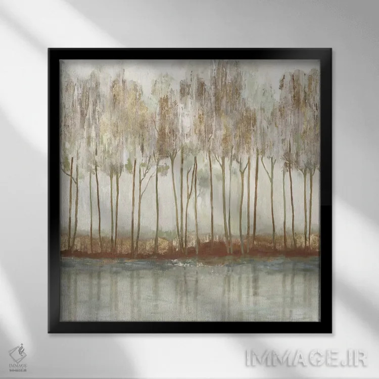 تابلو قله لین II اثر آلیسون پیرس - نمای قابدار مشکی