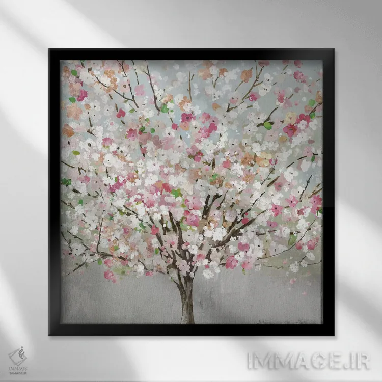 تابلو عشق بهار اثر آلیسون پیرس - نمای قابدار مشکی