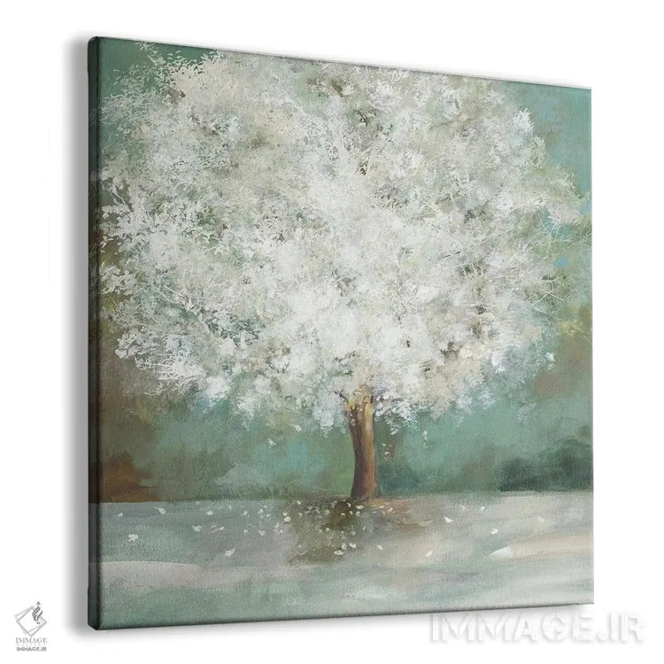 تابلو درخت سفید اثر آلیسون پیرس - نمای پرسپکتیو محصول